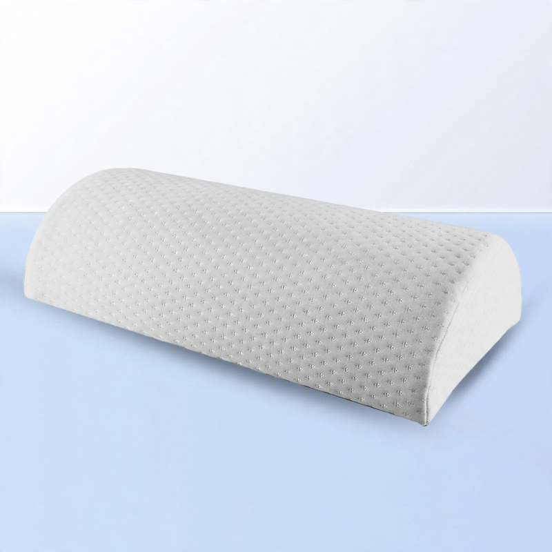 Footrest, memory foam, half cylindrical, 40 × 20 × 10 cm
