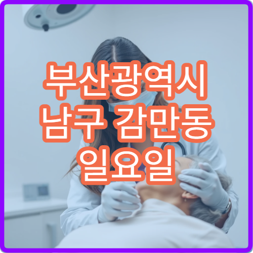 부산광역시 남구 감만동 일요일 인후통 이비인후과 진료 가능
