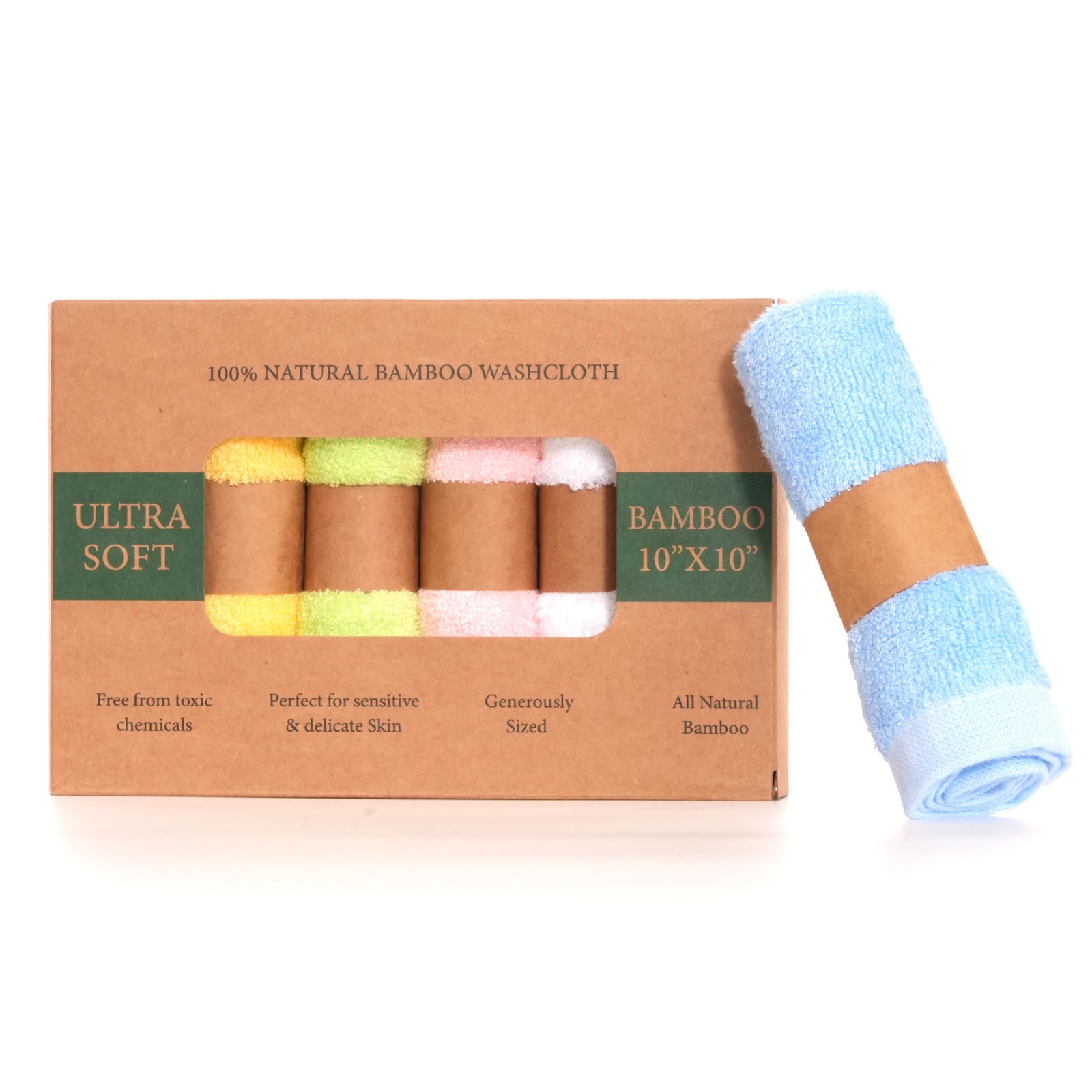 Bambusfaser-Handtücher, 6er-Set, saugfähig