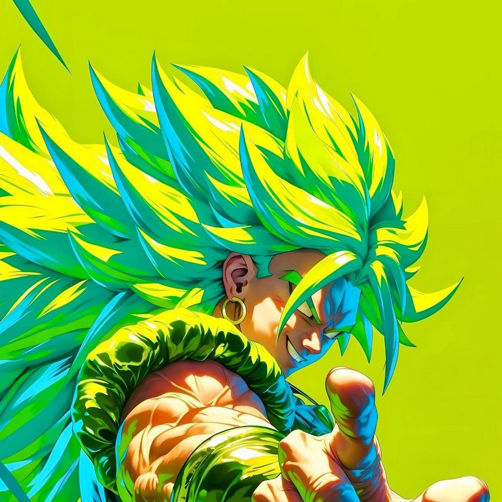 Download Broly, Dragon Ball, Super Saiyan, Anime Art iPhone