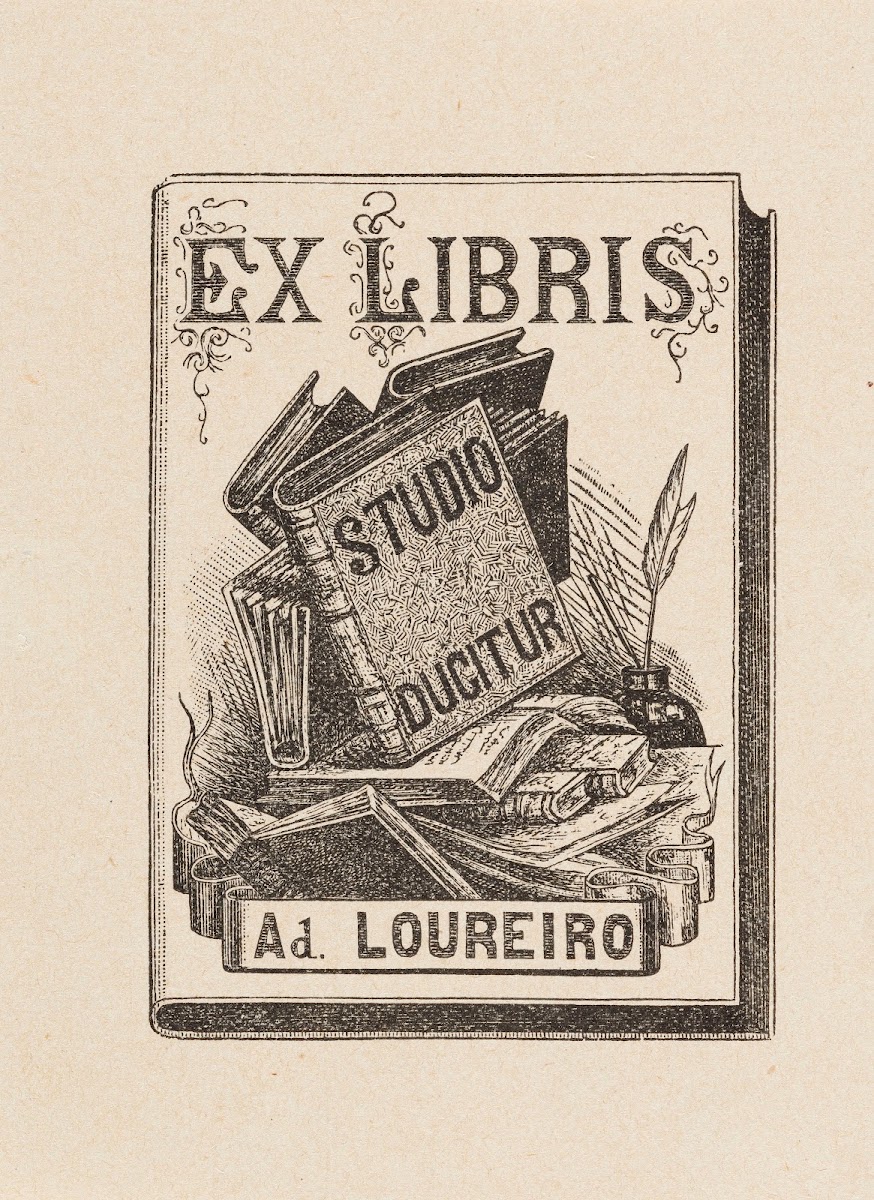 Bookplate Of Ad Loureiro Studio Ducitur Before 1911