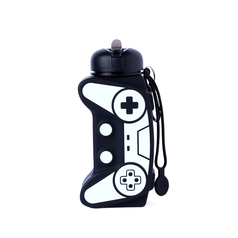 Foldable Silicone Water Bottle with Game Design 600 ml