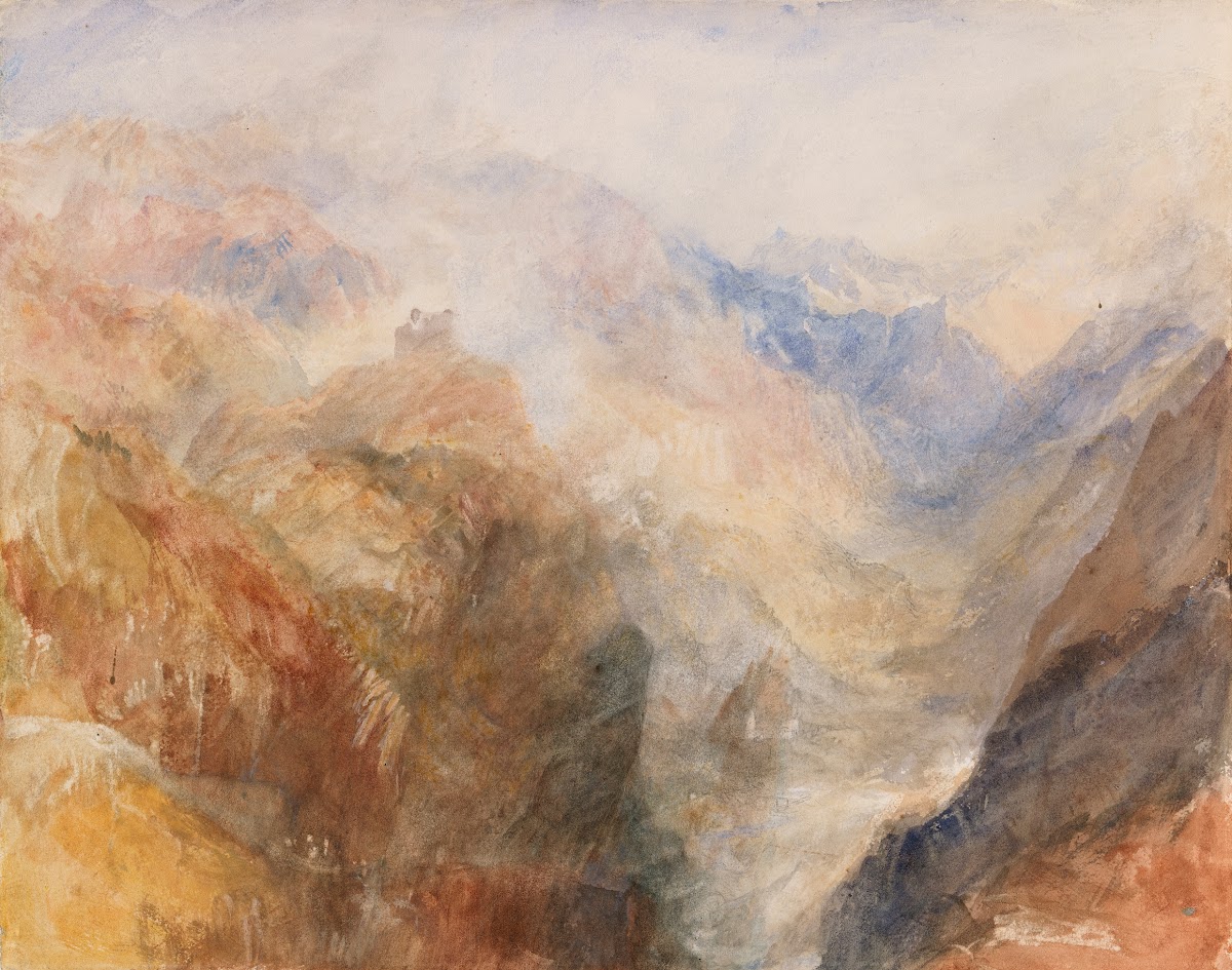 Montjovet from below St Vincent looking down the Val dAosta towards Berriaz 1836