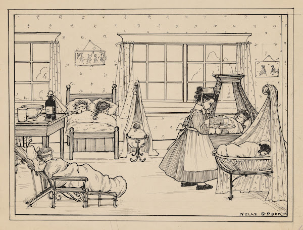 Kinderen op een ziekenzaal 1912