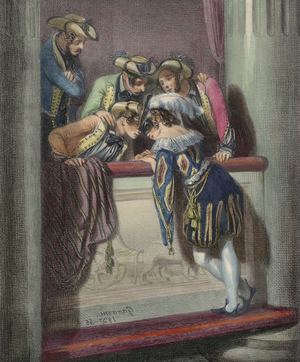 Souvenirs du Carnaval 1837 45 No 5  La Loge davant scèn