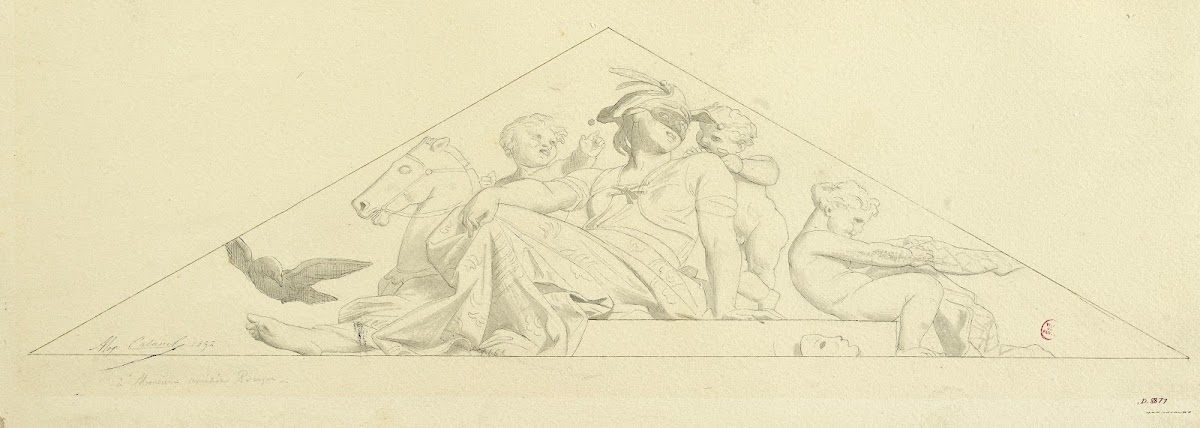 Décor de fronton 19th century