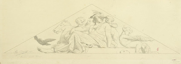 Décor de fronton 19th century