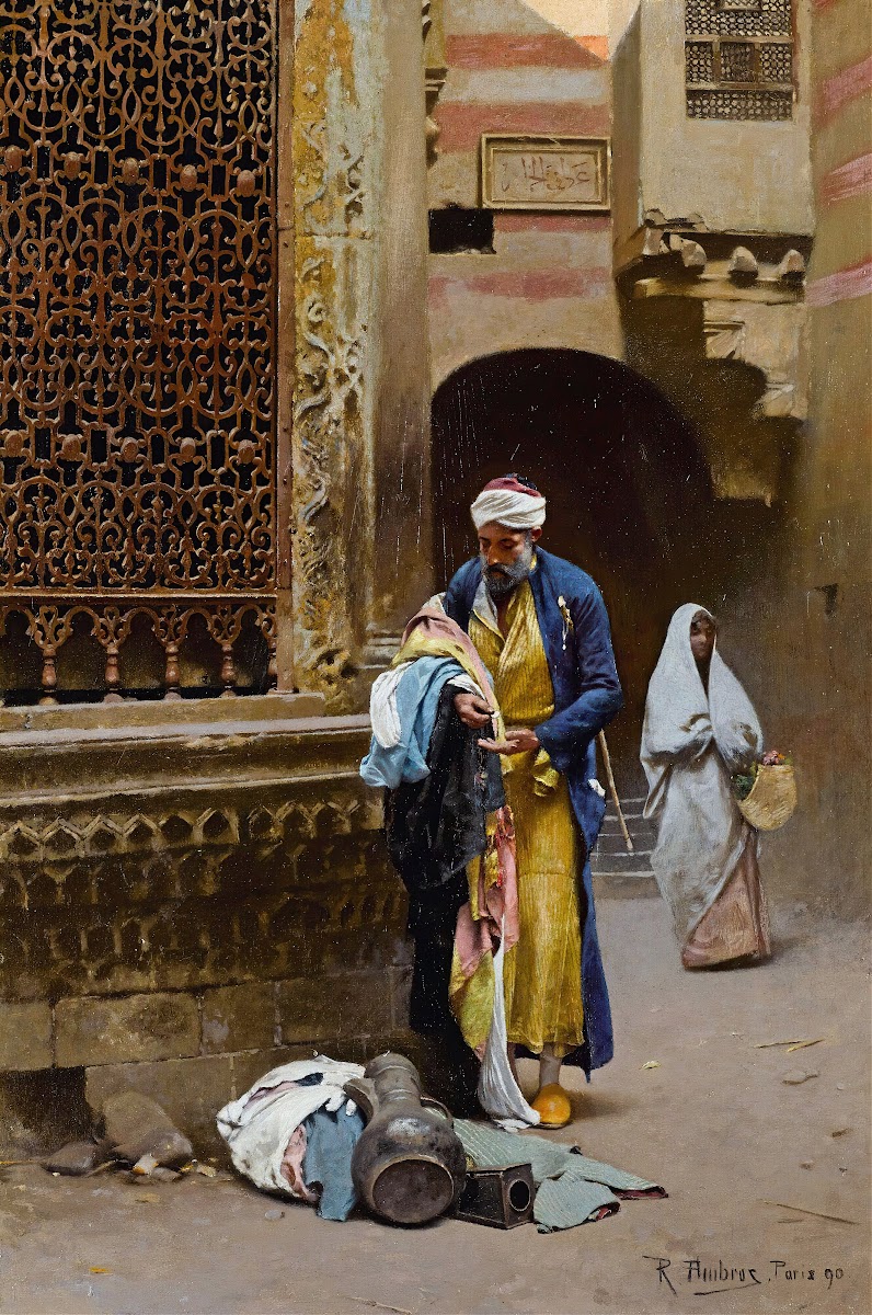 Merchant Before The Sabil Of Nafisa Al bayda Cairo 1890