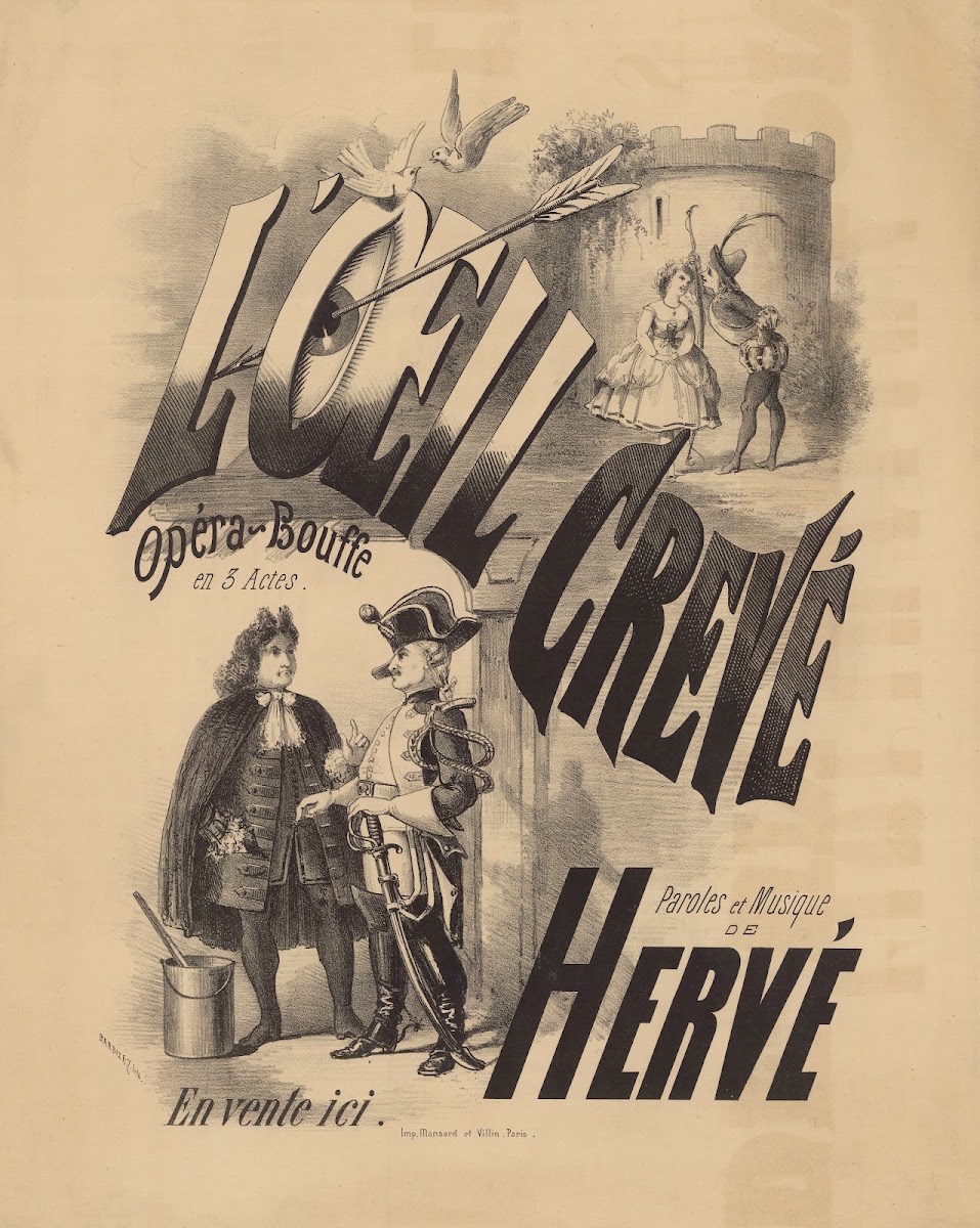 LOeil crevé Opéra bouffe en 3 actes 1867