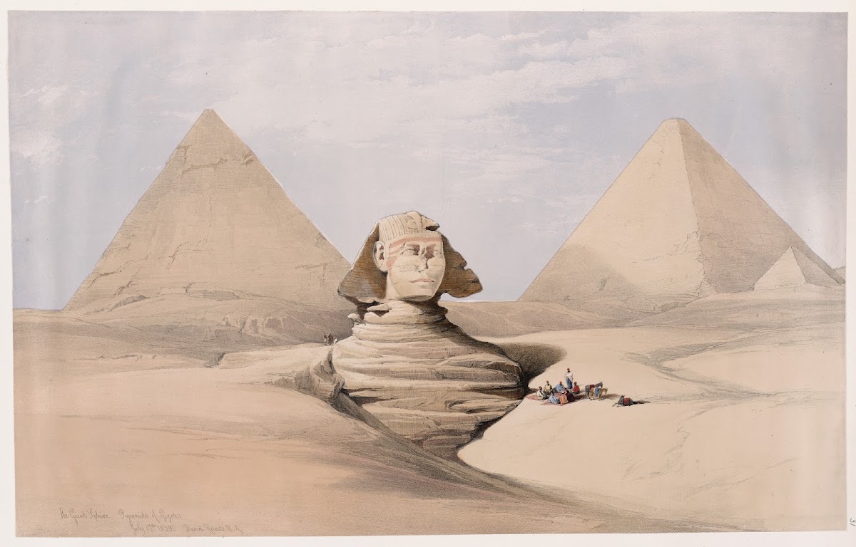 The Great Sphinx Pyramids of Gizeh Giza July 17th 1839 1846 1849