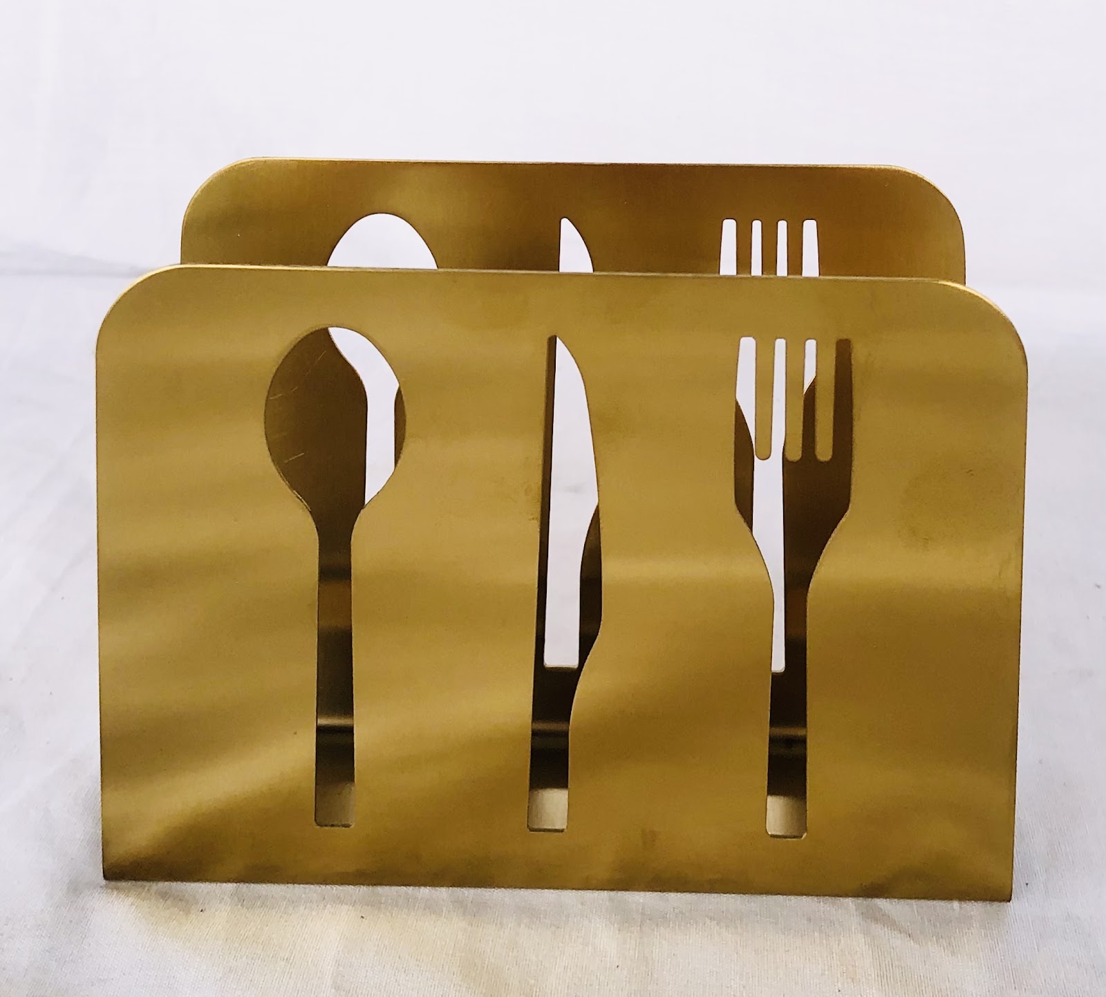 Photo 2 of Stainless Cutlery Serviette Holder (gold)