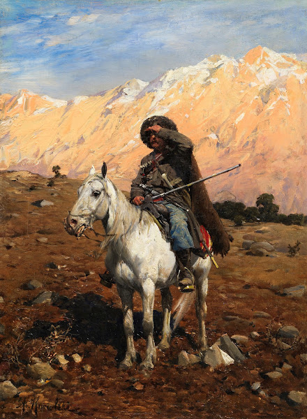 Ein kaukasischer Reiter 1880