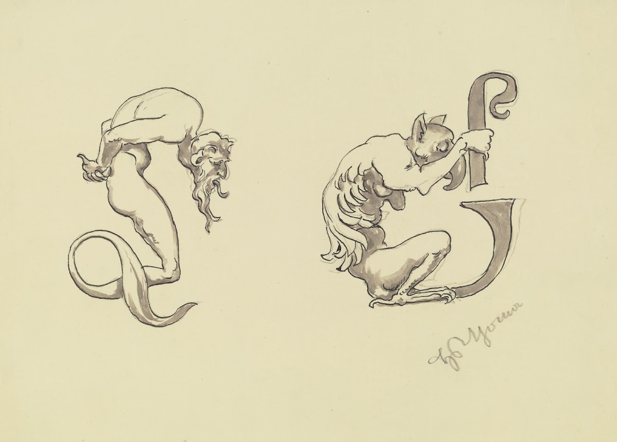 Ornamentale Buchstaben LD
