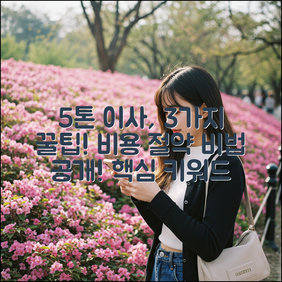 5톤 트럭 이사, 비용 비교 3가지로 절약!