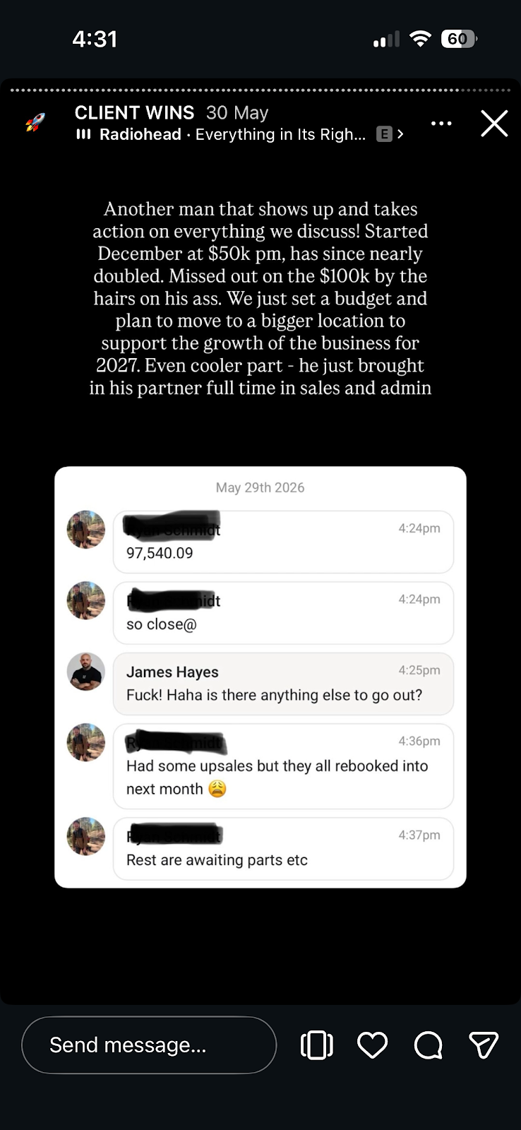Client win