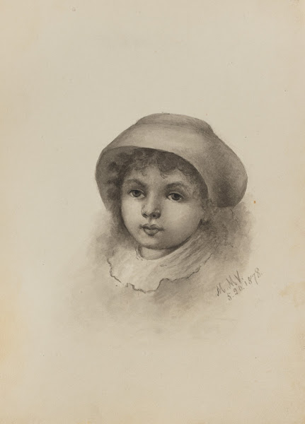 Head of a Child with Hat 1878