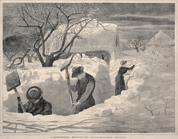 A Winter Morning  Shovelling Out 1871