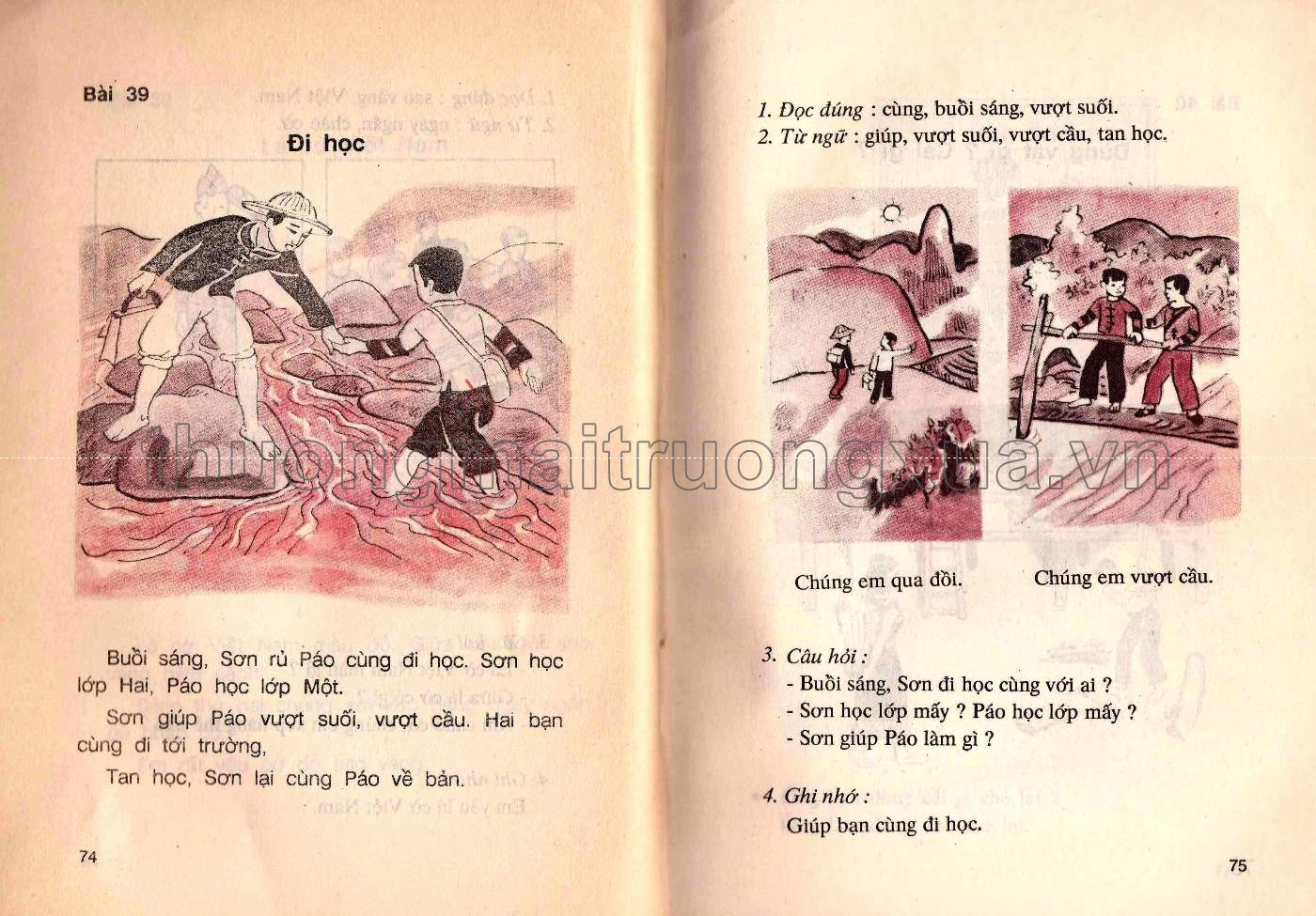 Tiếng Việt 2 (tập 2 - 1992) - Trang 38