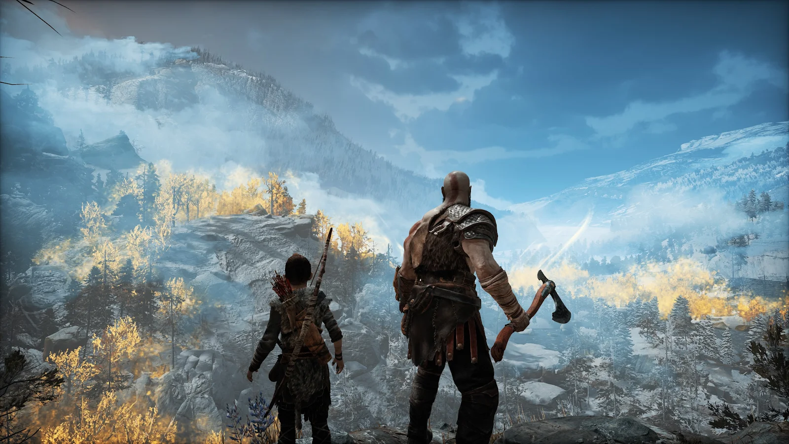 God Of War, Video Game, Action Adventure, Mountain Landscape 4K Wallpaper Background (3840x2160)