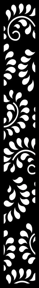 Ornate Floral Vine Pattern Free SVG for Laser Cut and Engraving