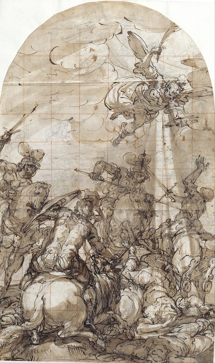 Battle Scene with the Appearance of the Angel of Victory 1648