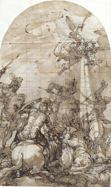Battle Scene with the Appearance of the Angel of Victory 1648