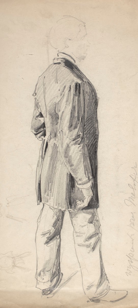 Portrait of Stanisław Wyspiański standing sideways 1893