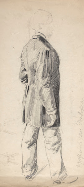 Portrait of Stanisław Wyspiański standing sideways 1893