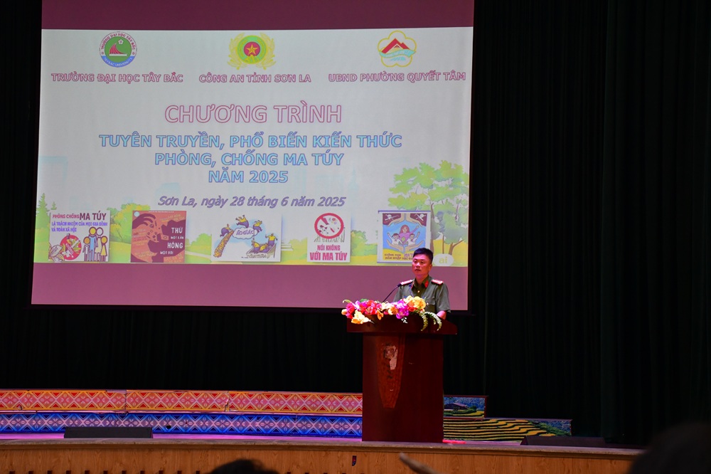 Chương trình tuyên truyền, phổ biến kiến thức phòng, chống ma túy cho sinh viên năm 2025 tại Trường Đại học Tây Bắc