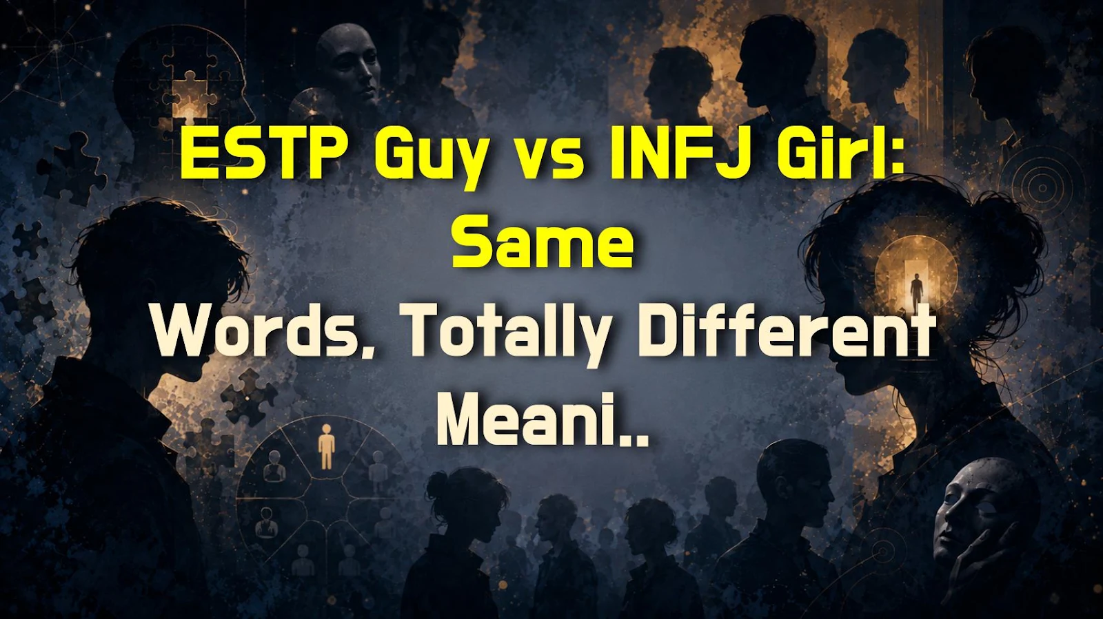 ESTP Guy vs INFJ Girl: Same Words, Totally Different Meanings