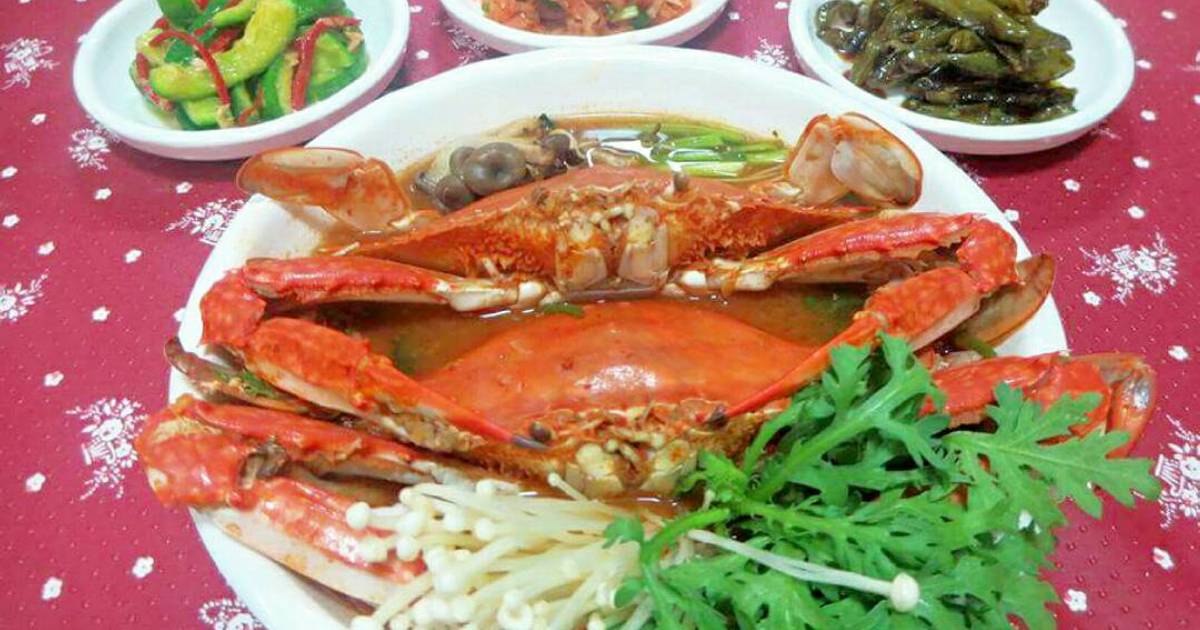 Canh Cua"Lẩu Cua" 꽃게탕