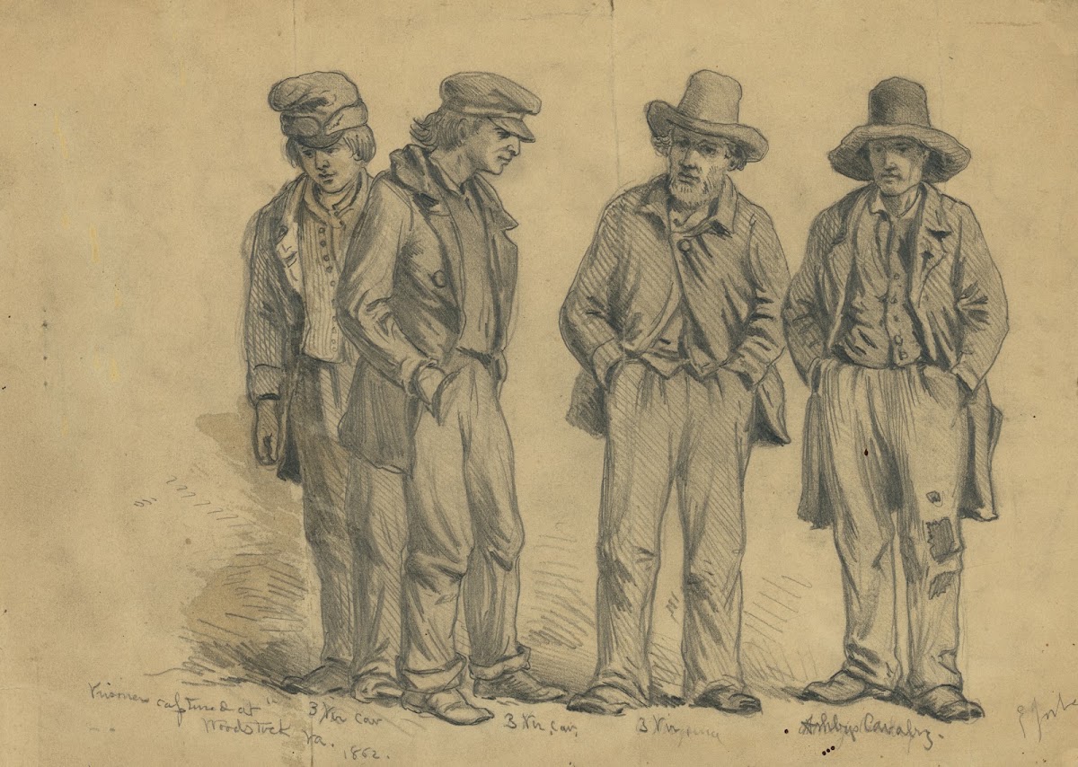 Prisoners captured at Woodstock Va 1862