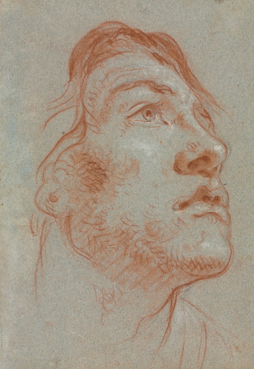 The Head of a Young Man Looking Upwards to the Right before 1752