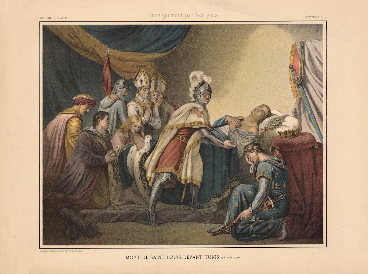 Death Of Saint Louis Before Tunis August 25 1270