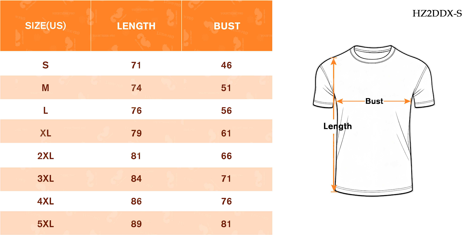 Hz2D Short Sleeve - Front And Back Print