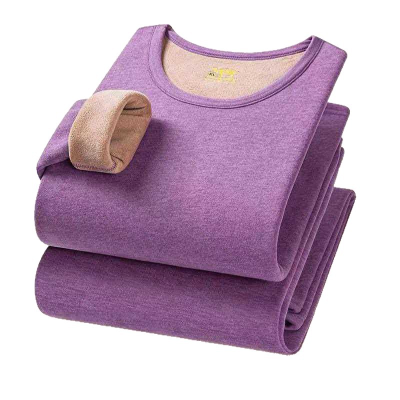 Warming underwear set with crew neck