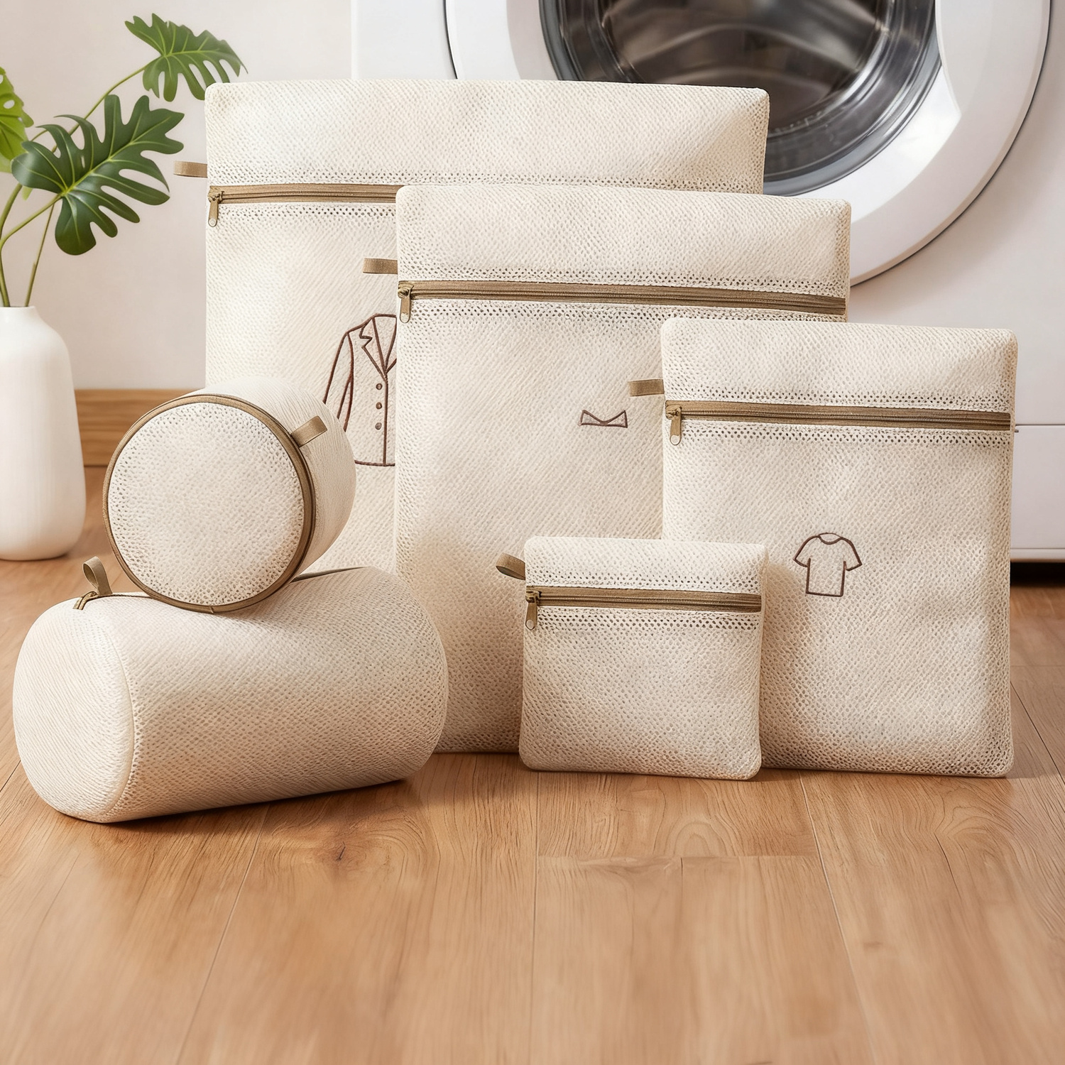 Laundry bag for washing machine, 3-layer