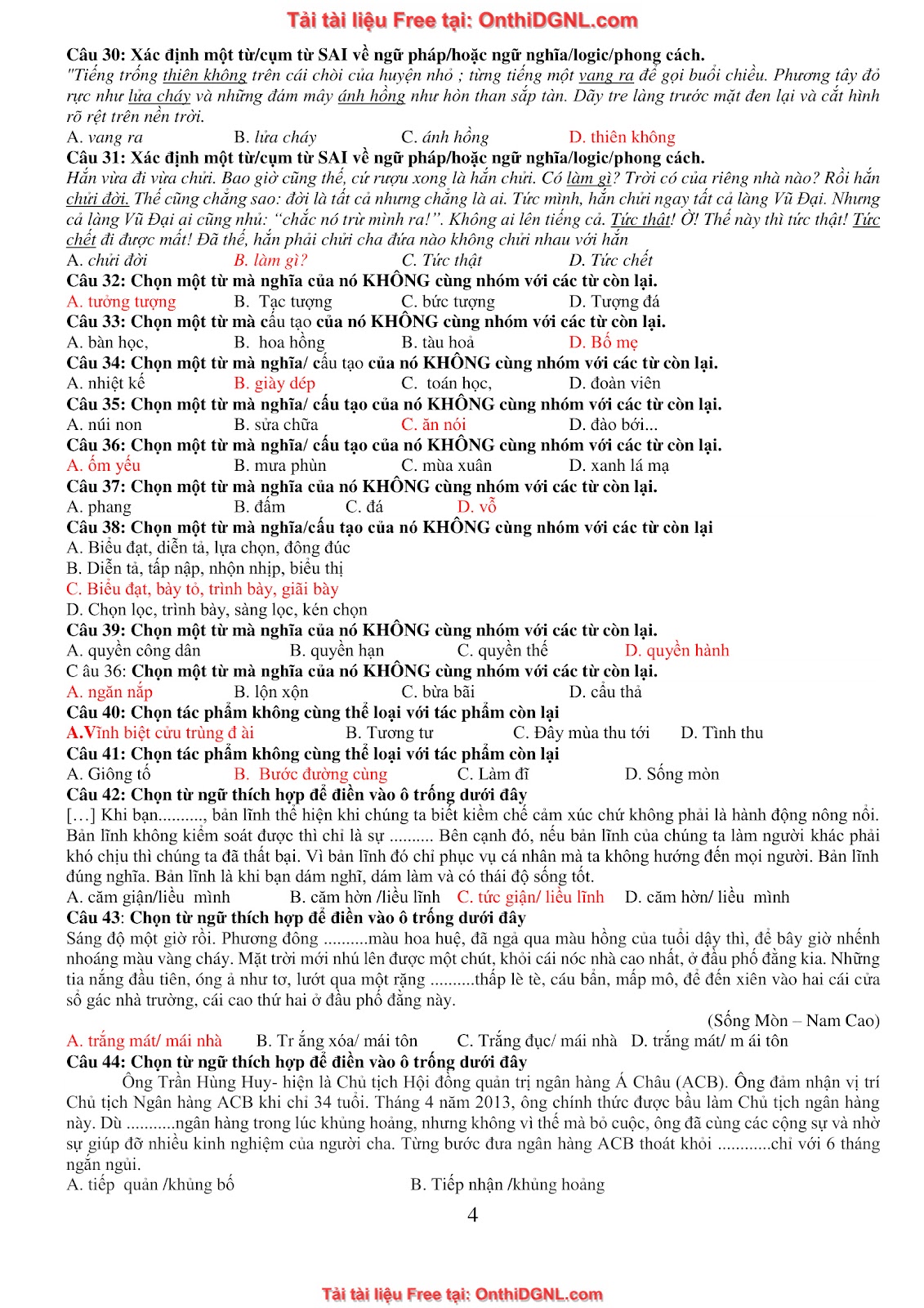 39 Đề ôn HSA - ĐỊnh tính