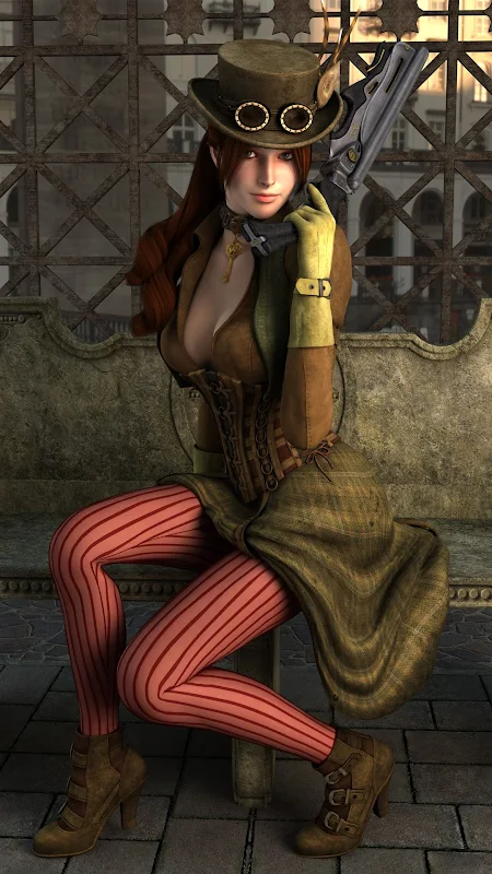 Steampunk Girl Outfit Wallpaper For Android Androidappsapk Co