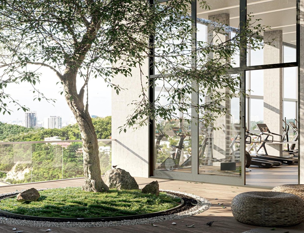 111 Menerung — gym outdoor area