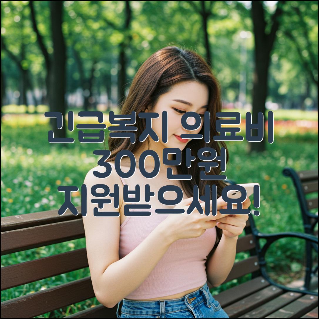 갑작스런 수술비 300만원? 긴급 복지 의료비 지원받으세요!