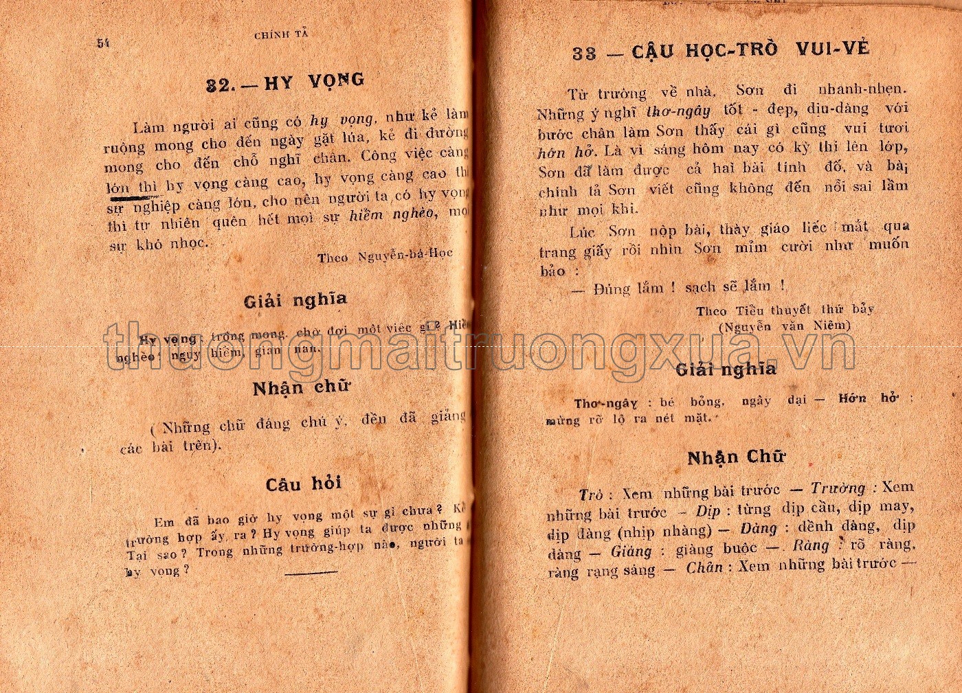 Chính tả lớp ba, lớp nhì (1951) - Trang 62