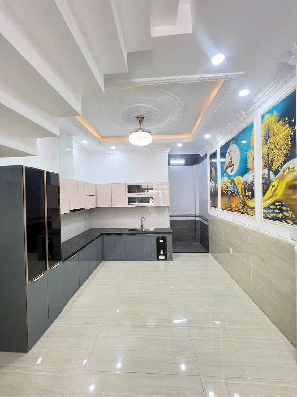 Bán nhà hẻm 7m, 4x16m , 4 Tầng, đường Liên Khu 5-6, Bình Tân – ảnh khu vực bếp