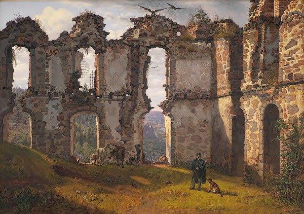 The Ruins of Brahehus near Jönköping Sweden 1832