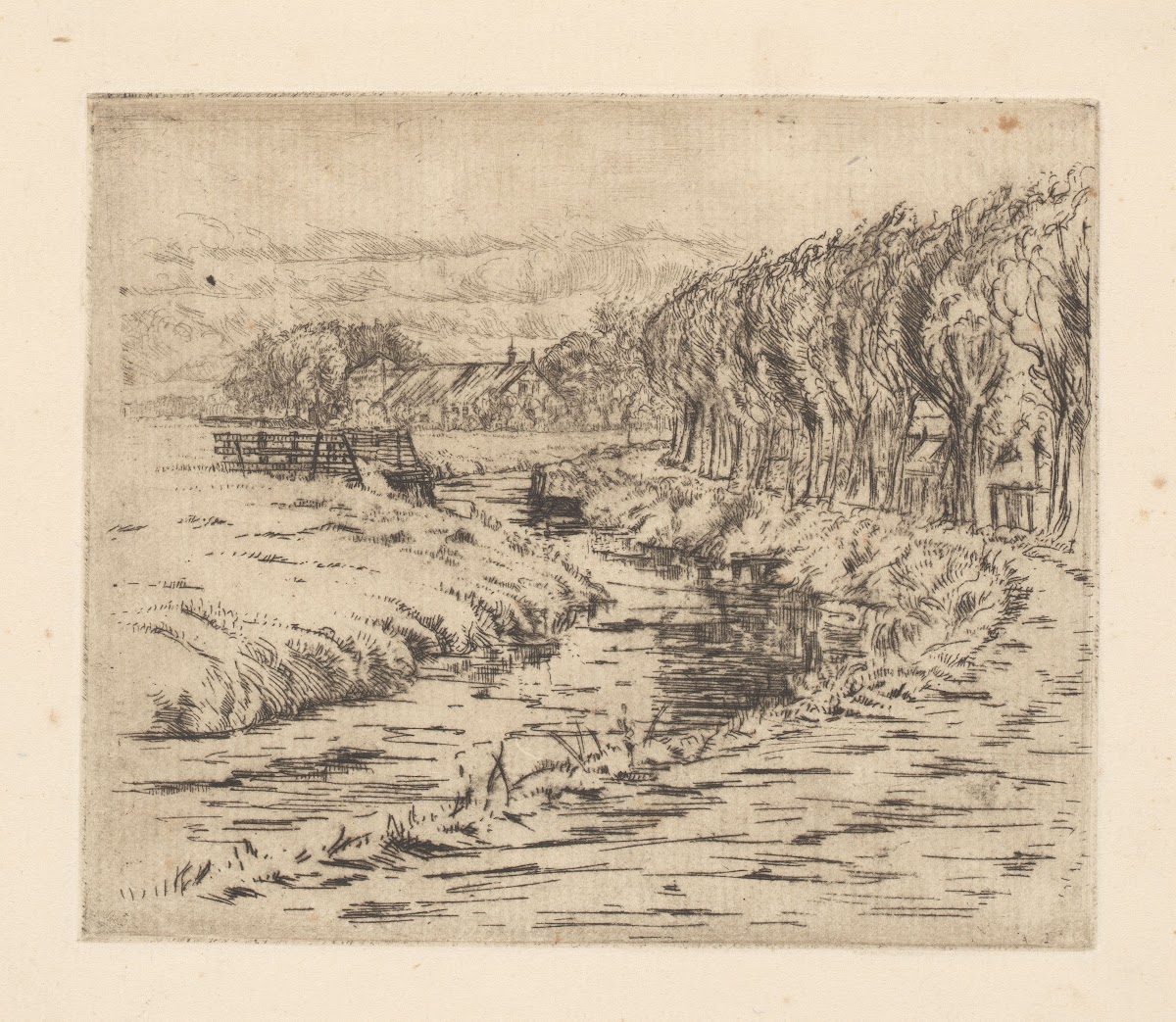 Landscape with ditch 20th century