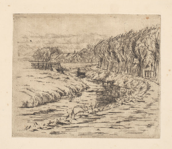 Landscape with ditch 20th century