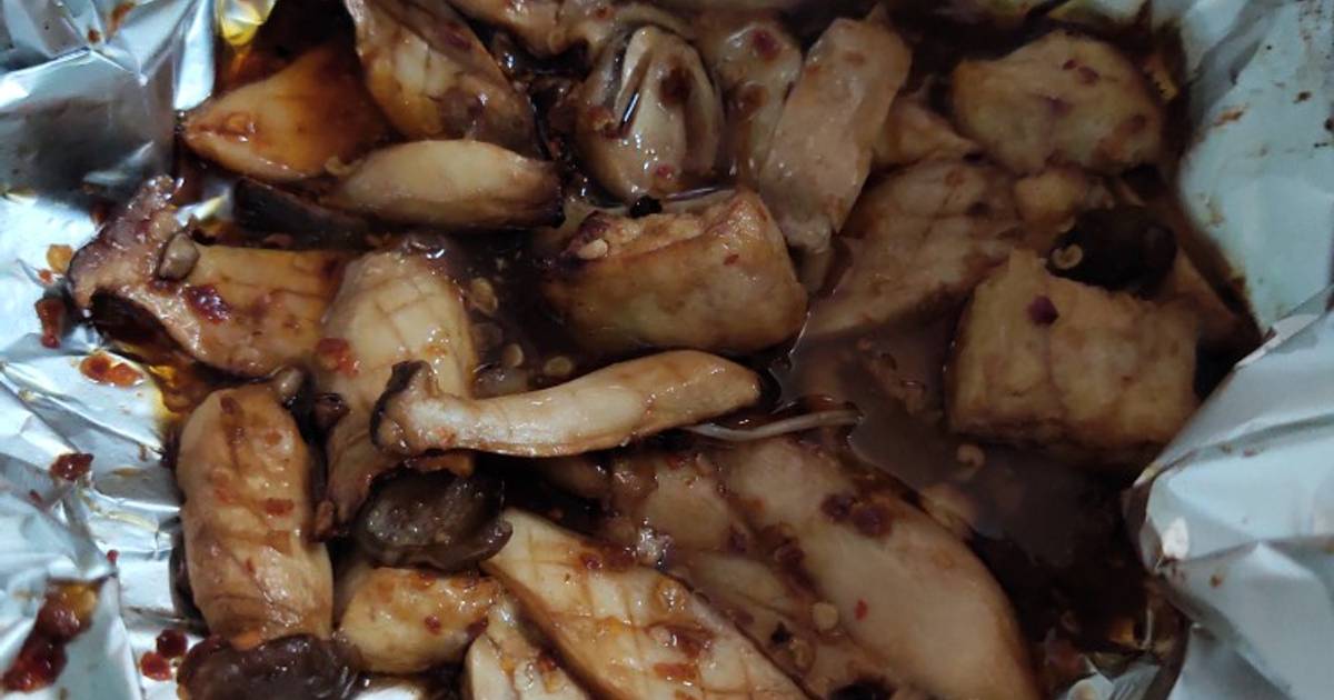Nấm nướng bằng nồi chiên không dầu