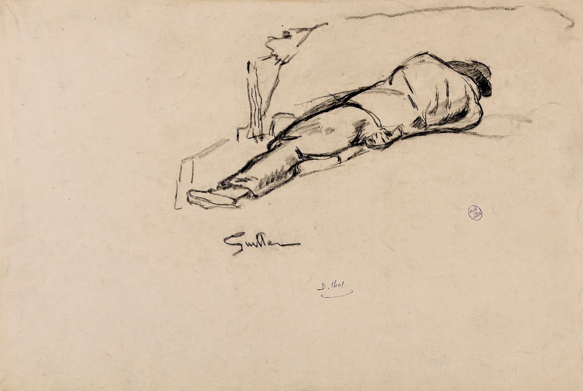 Homme couché