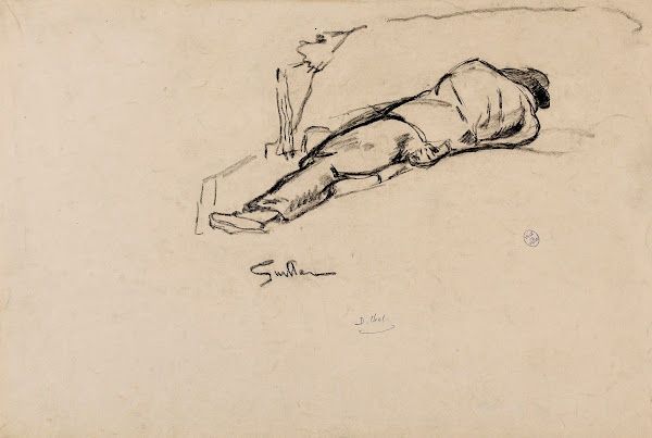 Homme couché