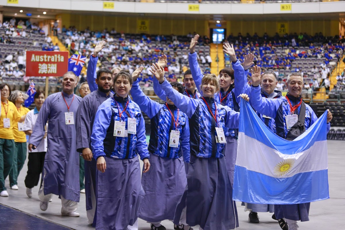 La delegación argentina en el Mundial de Tai Chi Chuan